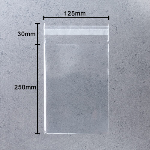 100 Clear Jewelry Bags Small Resealable Self Adhesive Bags Display