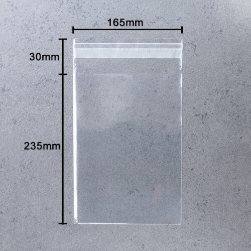 Plastic Sleeves for Greeting Cards - 4 x 7 1/2, Resealable [B47H]